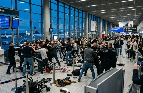 Almaniyada hava limanında kütləvi dava&nbsp;