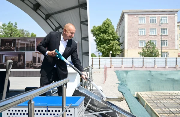 "Naxçıvan" Mehmanxana Kompleksinin təməli qoyulub&nbsp;