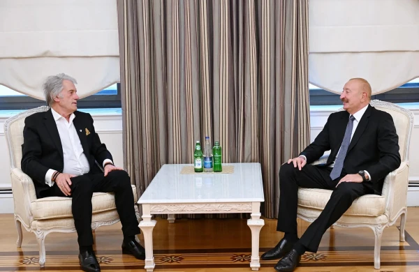 İlham Əliyev Ukraynanın sabiq Prezidenti Viktor Yuşenko ilə görüşüb&nbsp;