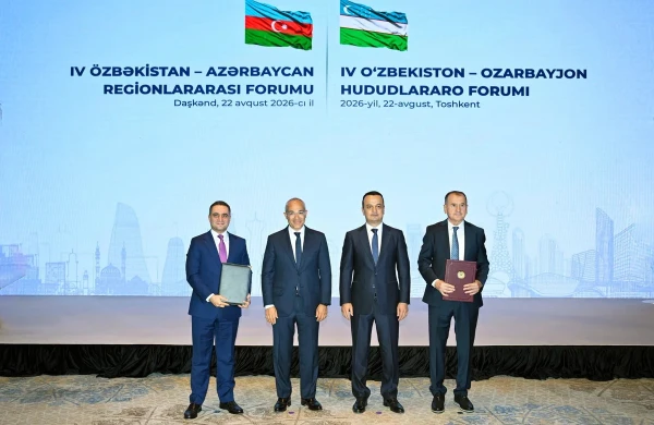 Özbəkistanla Azərbaycan arasında 5 sahədə əməkdaşlığı əhatə edən sənədlər imzalanıb