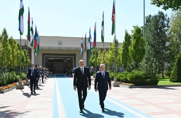 Daşkənddə Prezident İlham Əliyevin rəsmi qarşılanma mərasimi olub