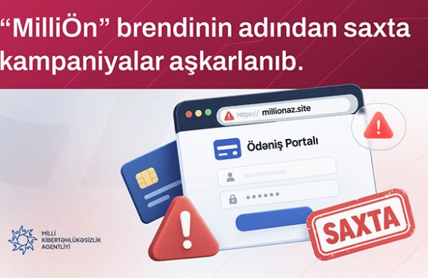 Saxta ödəniş səhifələri yaradılıb - Ehtiyatlı olun! 
