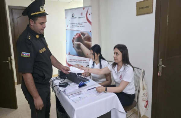 Fövqəladə Hallar Nazirliyində qanvermə aksiyası keçirilib&nbsp;