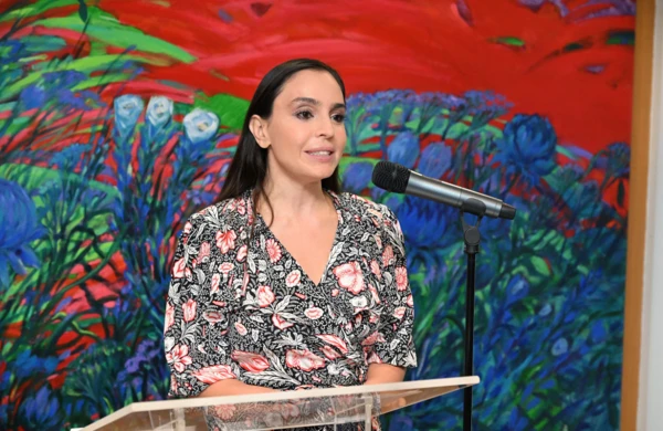Leyla Əliyeva Madriddə ispanca çıxış etdi - Video