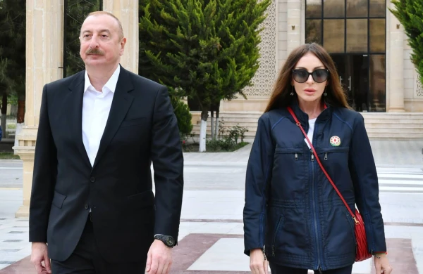 Prezident və birinci xanım bu  rayona səfər ediblər 