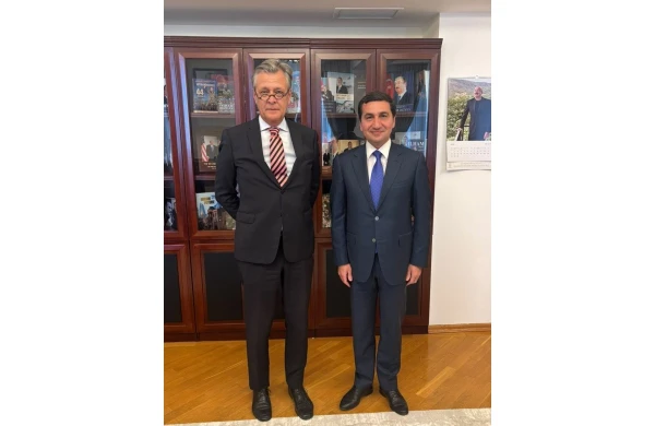 Hikmət Hacıyev Almaniya səfiri ilə ikitərəfli münasibətləri müzakirə edib&nbsp;