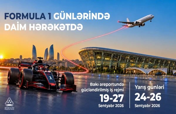 Heydər Əliyev Beynəlxalq Aeroportu Formula 1 ərəfəsində gücləndirilmiş iş rejimində işləyəcək 