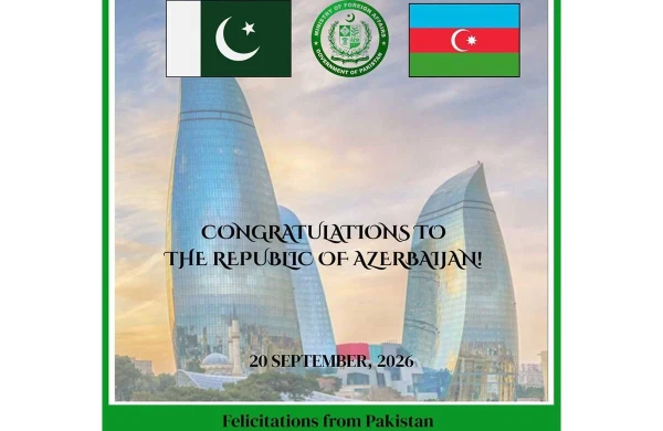 Pakistan XİN Azərbaycanı Dövlət Suverenliyi Günü münasibətilə təbrik edib&nbsp;