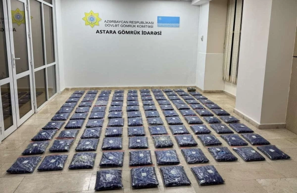 İrandan Rusiyaya şaftalı aparan yük maşınında 52 kq marixuana aşkarlanıb - VİDEO&nbsp;