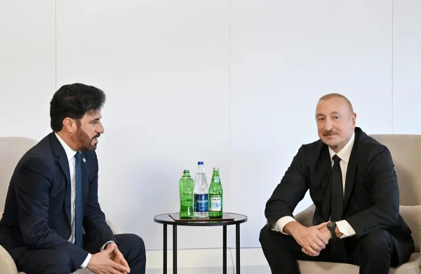 İlham Əliyev Beynəlxalq Avtomobil Federasiyasının prezidenti ilə görüşüb