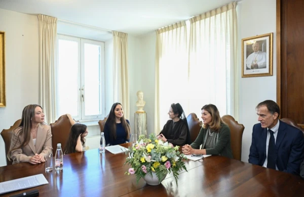 Leyla Əliyeva Vatikan şəhər-dövlətinin qubernatorluğunun prezidenti ilə görüşüb - FOTO