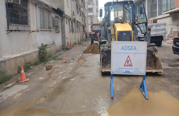 Yasamalda içməli su xəttində qəza baş verib