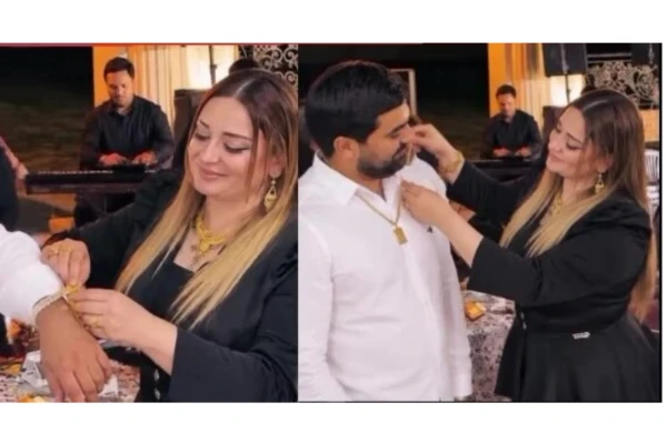 Pünhan Piriyevə qayınatası və qayınanası 1 kq yarım qızıl hədiyyə etdi - (Video)&nbsp;