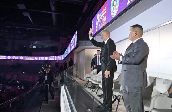 Prezident İlham Əliyev cüdo üzrə dünya çempionatının açılış mərasimini izləyib