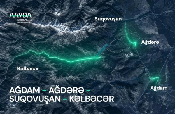 Ağdamdan Kəlbəcər istiqamətində yeni nəqliyyat xətti formalaşır&nbsp;