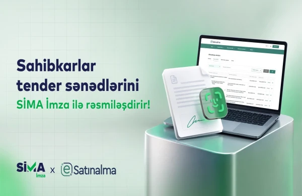 Sahibkarlar “Etender.gov.az” portalında sənədləri “SİMA İmza” ilə imzalayacaq&nbsp;