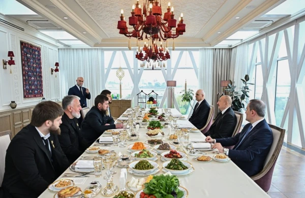 Prezident İlham Əliyev və Ramzan Kadırov birgə nahar ediblər 