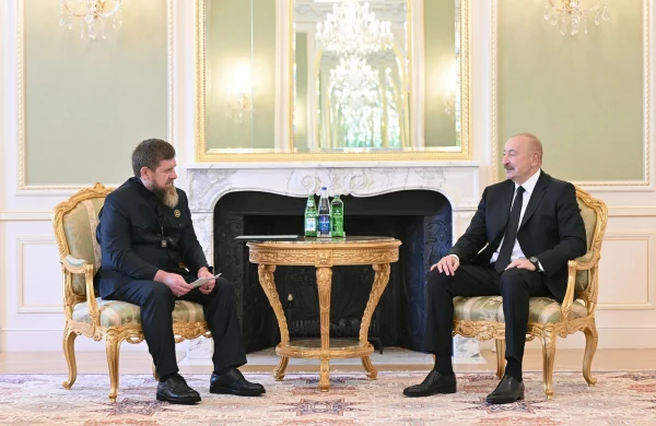 İlham Əliyev Ramzan Kadırovu qəbul edib