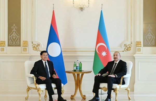 İlham Əliyevin Laos Prezidenti ilə təkbətək görüşü olub 