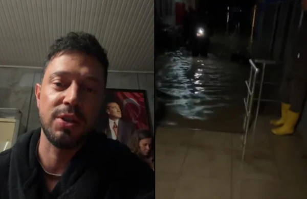 Murat Bozun da olduğu studiya suya qərq oldu - (Video)