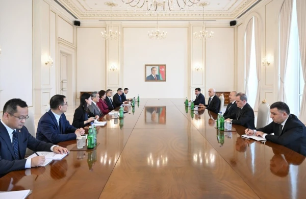 Prezident İlham Əliyev Çin Kommunist Partiyası Mərkəzi Komitəsinin Siyasi Bürosunun üzvünü qəbul edib&nbsp;