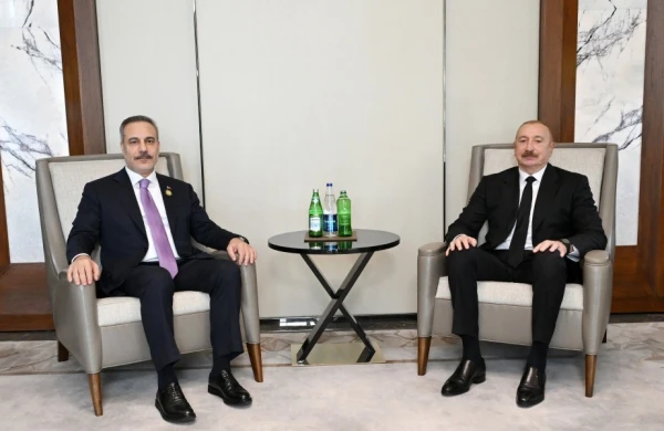 Prezident İlham Əliyev Hakan Fidanı qəbul edib 