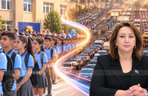 Tıxacların azalması üçün deputatdan təklif: "Dərslər 10:00-da başlasın" 
