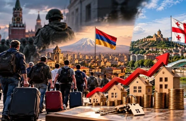 Ruslar kütləvi şəkildə ev axtarır - Ermənistan və Gürcüstanda görünməmiş bahalaşma