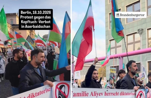 Azərbaycan himni altında İran bayraqları: Almaniyadakı aksiyanın arxasında hansı maraqlar dayanır? – TƏHLİL