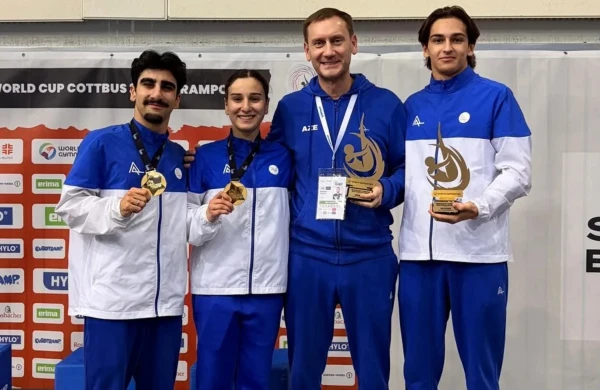 Azərbaycan gimnastları Dünya Kuboku seriyalarının qalibi oldular - Foto