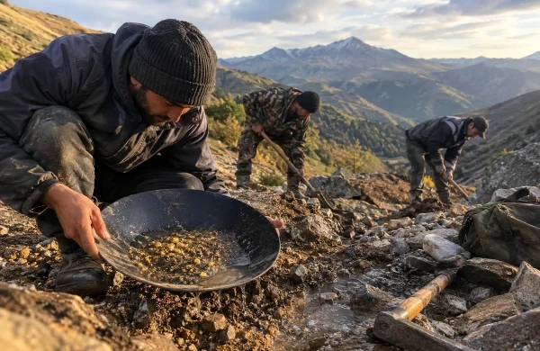 Lerikdə qanunsuz qızıl axtaranlara qarşı əməliyyat: Ölən var - Foto&nbsp;