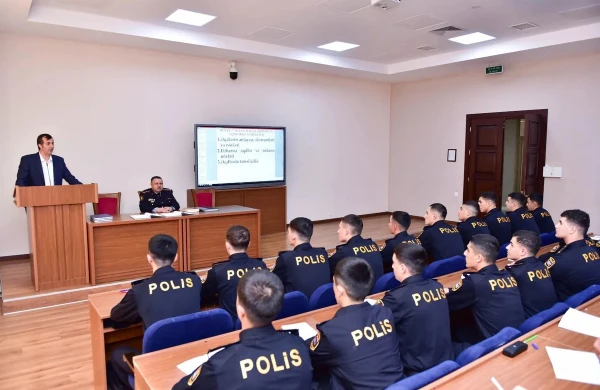 Polis Akademiyasında mütəxəssislərin iştirakı ilə dərslər keçirilir&nbsp;