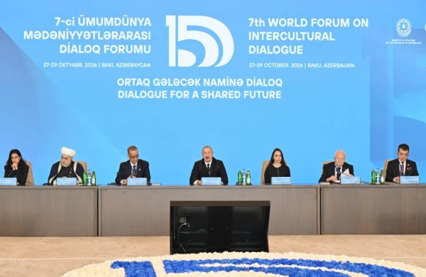 Prezident İlham Əliyev VII Ümumdünya Mədəniyyətlərarası Dialoq Forumunun açılışında çıxış edib - VİDEO - YENİLƏNİB-2