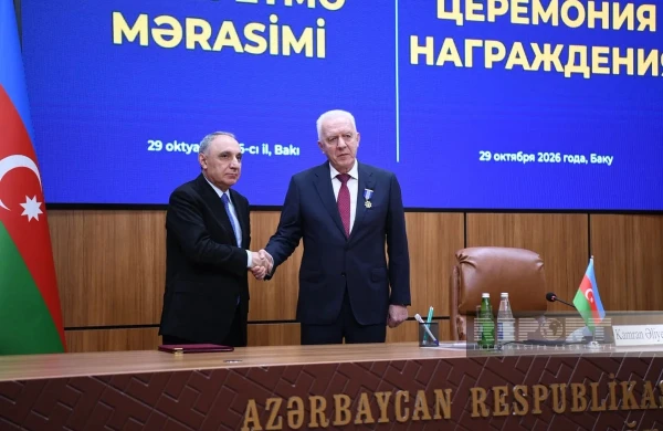 Kamran Əliyev Rusiyanın baş prokurorunu yubiley medalı ilə təltif edib&nbsp;
