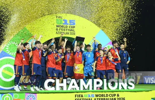 İspaniya millisi Bakıda keçirilən FIFA U-15 dünya çempionatının qalibi olub&nbsp;