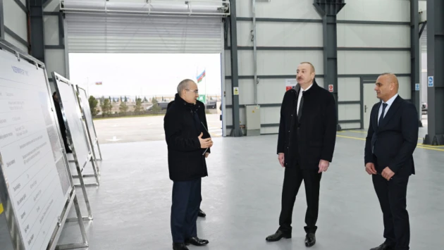 Prezident açılış iştirak edir