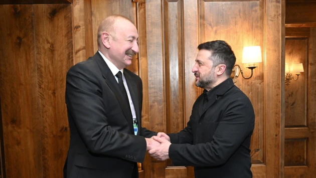 Prezident Zelenski ilə görüşdü - Fotolar 