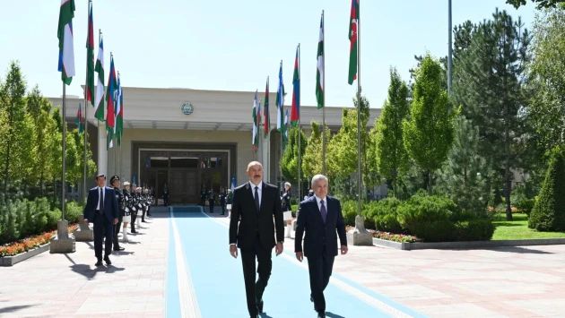 Daşkənddə Prezident İlham Əliyevin rəsmi qarşılanma mərasimi olub
