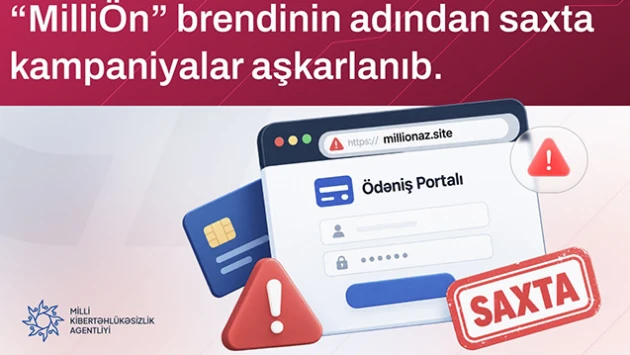 Saxta ödəniş səhifələri yaradılıb - Ehtiyatlı olun! 