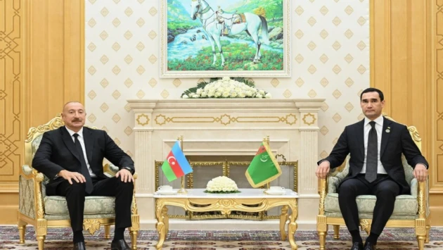  İlham Əliyev Sərdar Berdiməhəmmədovla görüşüb 