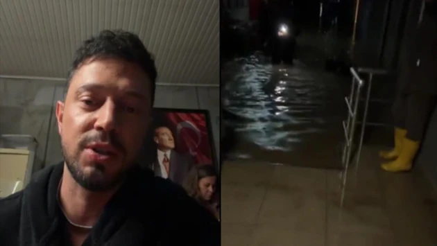 Murat Bozun da olduğu studiya suya qərq oldu - (Video)