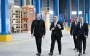 Prezident İlham Əliyev Goranboyda tikinti materialları istehsalı müəssisəsinin açılışında iştirak edib