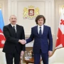 Prezident İlham Əliyevin İrakli Kobaxidze ilə təkbətək görüşü olub&nbsp;