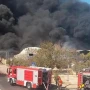Lökbatanda güclü yanğın - Anbar yanır