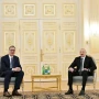 Prezident İlham Əliyev Serbiya Prezidenti ilə görüşüb 