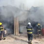 Bakıda güclü yanğın olub -HADİSƏ ANININ VİDEOSU