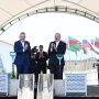 Prezidentlər Ağdamda məktəbin təməlini qoyublar