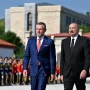 Slovakiya Prezidenti Peter Pelleqrininin Şuşada rəsmi qarşılanma mərasimi olub 
