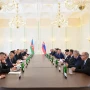 İlham Əliyevin Şuşada Slovakiya Prezidenti ilə geniş tərkibdə görüşü olub&nbsp;