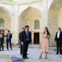 Leyla Əliyeva ilk Buxara Biennalesinin əsərləri ilə tanış olub - FOTO